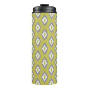 Ikat vintage pattern thermal tumbler