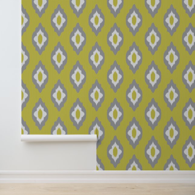 Ikat vintage pattern wallpaper (Application)