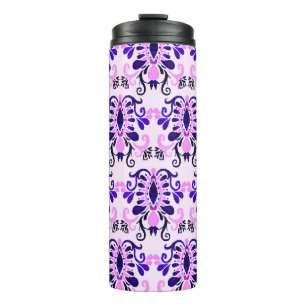 Ikat Watercolor: Tribal Ethnic Seamless Thermal Tumbler
