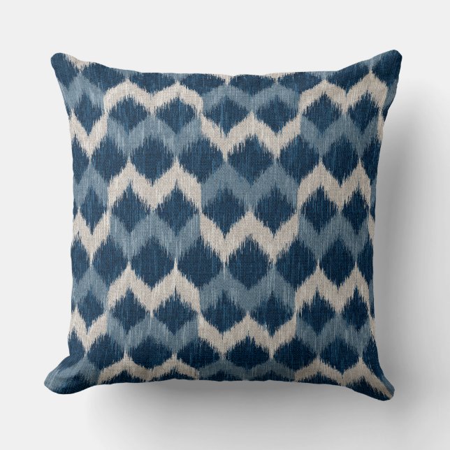 Ikat Wave Cushion (Front)