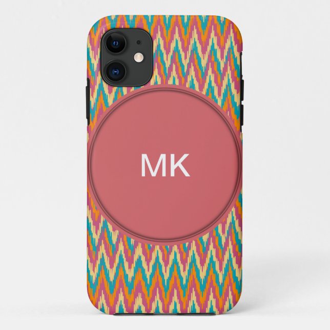 iKat Zigzag Design Spice Colours Case-Mate iPhone Case (Back)