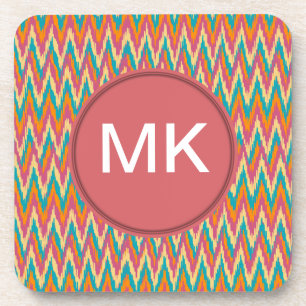iKat Zigzag Design Spice Colours Coaster