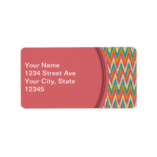 iKat Zigzag Design Spice Colours Label