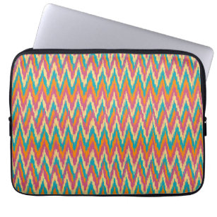 iKat Zigzag Design Spice Colours Laptop Sleeve