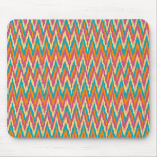 iKat Zigzag Design Spice Colours Mouse Pad