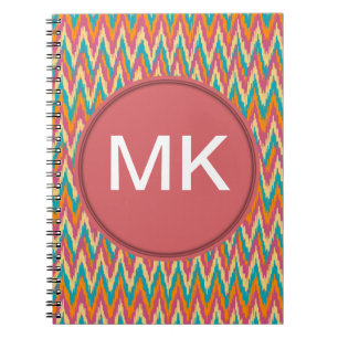 iKat Zigzag Design Spice Colours Notebook