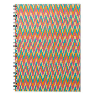 iKat Zigzag Design Spice Colours Notebook