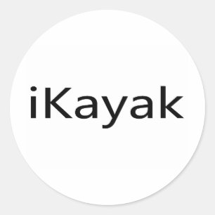 iKayak Classic Round Sticker