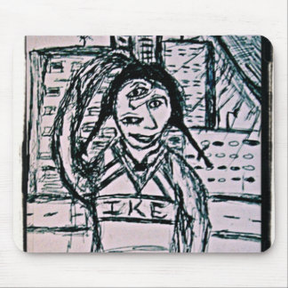 IKE Cheerleader Mouse Pad
