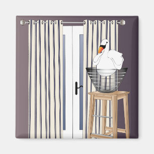 Ikea Interiors Swan Magnet