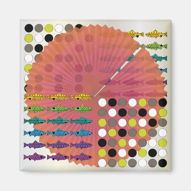 Ikea Kitchen Salmon Magnet (Front)