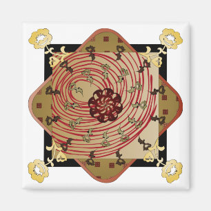 Ikea Rugs Red Swirl Magnet