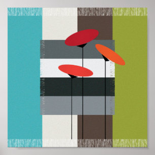 Ikea Throws Stripes Poster