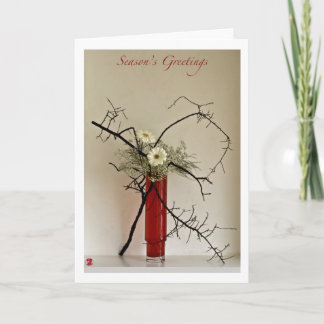 Ikebana-065  Season Greetings Holiday Card