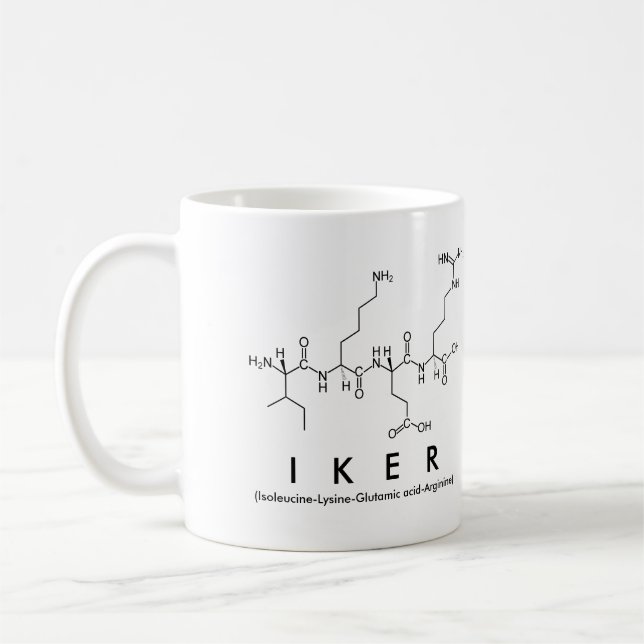 Iker peptide name mug (Left)