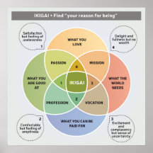IKIGAI Illustration - Find your reason for being