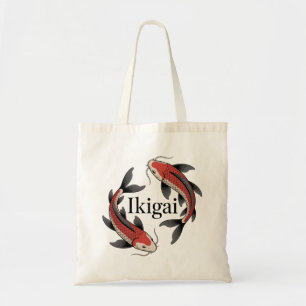 Ikigai Koi Symbol of Meaningful Living and Growth Tote Bag