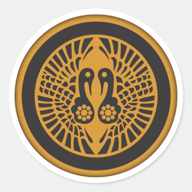 Ikko Ikki Rebellion Kamon Classic Round Sticker (Front)