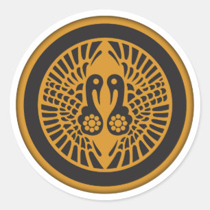 Ikko Ikki Rebellion Kamon Classic Round Sticker