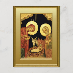 Ikon of the Nativity Postcard