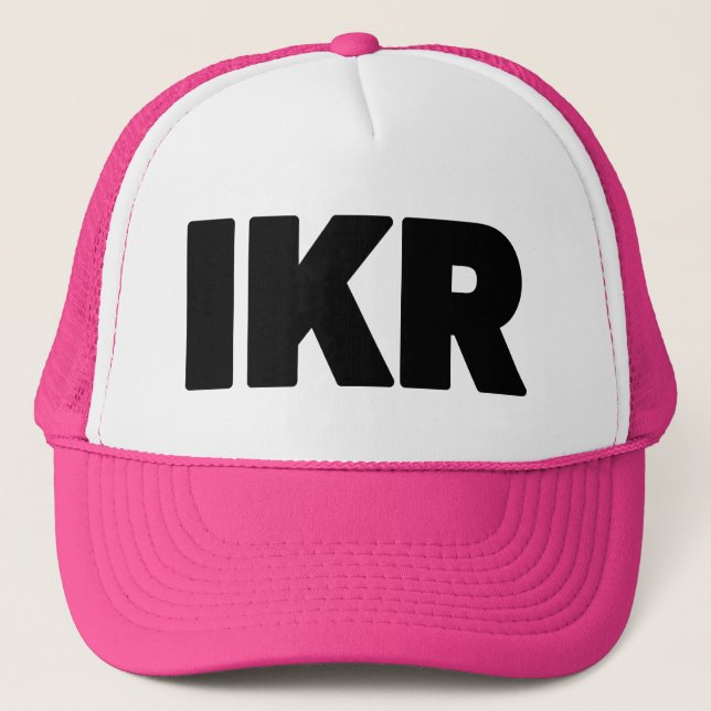 IKR | Text Slang Trucker Hat (Front)