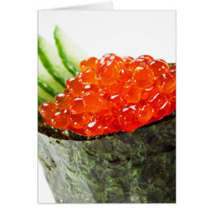 Ikura (Salmon Roe) Gunkan Maki Sushi