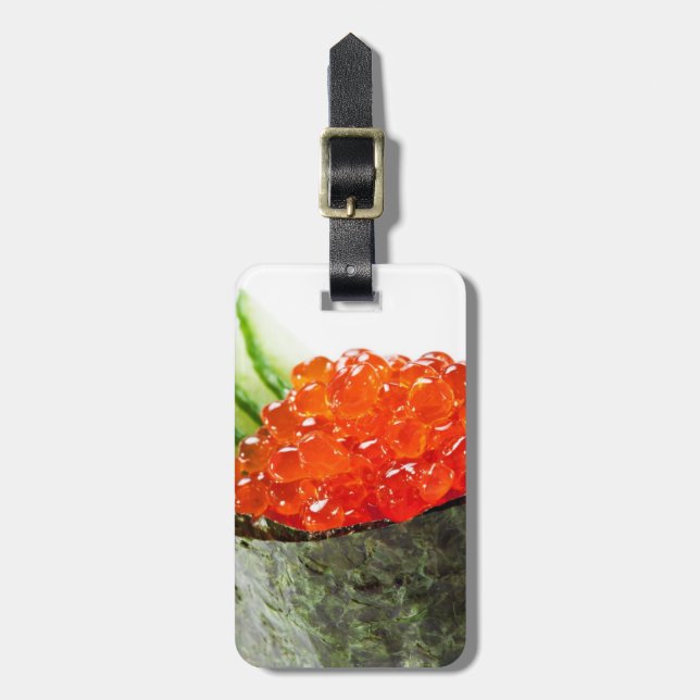 Ikura (Salmon Roe) Gunkan Maki Sushi Luggage Tag (Front Vertical)