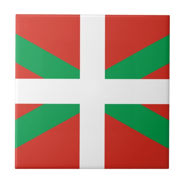 IKURRIÑA DRAPEAU BASQUE EUSKADI FLAG VASCA TILE (Front)