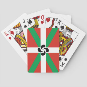 Ikurriña with Lauburu symbol Playing Cards