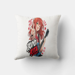 : Ikuyo Kita Anime Guitar Sticker Rock Music Cushion