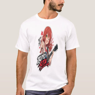 : Ikuyo Kita Anime Guitar Sticker Rock Music T-Shirt