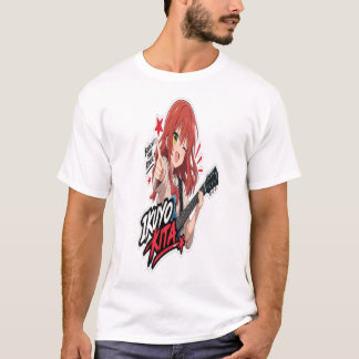 : Ikuyo Kita Anime Guitar Sticker | Rock Music  T-Shirt