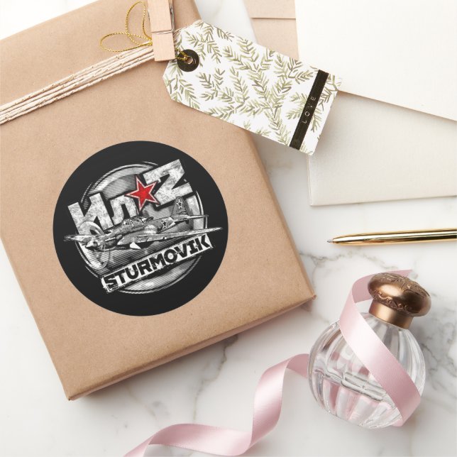 Il-2 Shturmovik Classic Round Sticker (Gifting)