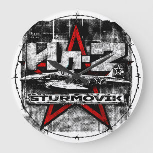 Il-2 Soviet ground attack aircraft Large Clock