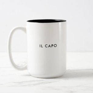 Il Capo   The Boss   Custom Italian Coffee Mug
