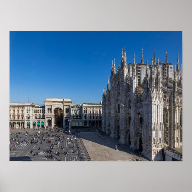 Il duomo di MIlano dal museo del Novecento Poster (Front)