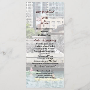 IL - Kayaking on the Chicago River Wedding Program
