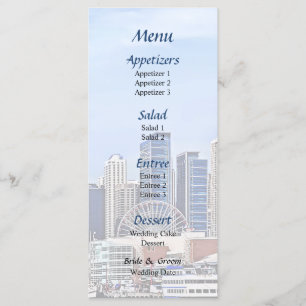 IL - Lake Michigan Near Navy Pier Wedding Menu