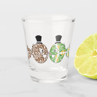 Il pesce che amava l' uccellino shot glass