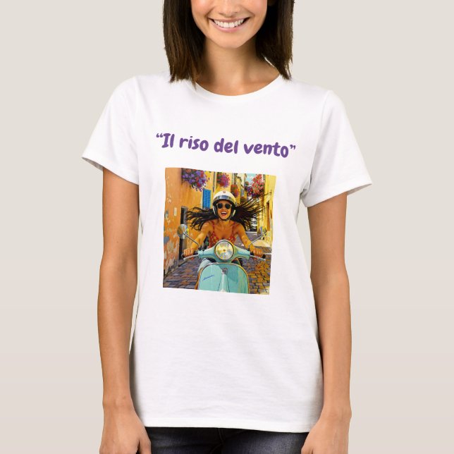  “Il riso del vento” (Laughter of the Wind) T-Shirt (Front)