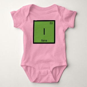 Ilana Name Chemistry Element Periodic Table Baby Bodysuit