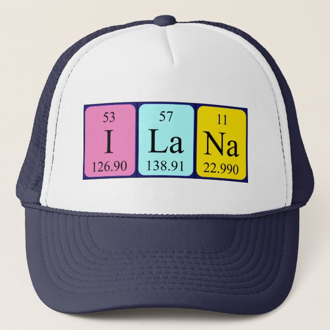 Ilana periodic table name hat (Front)