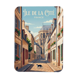 Île de la Cité France Magnet
