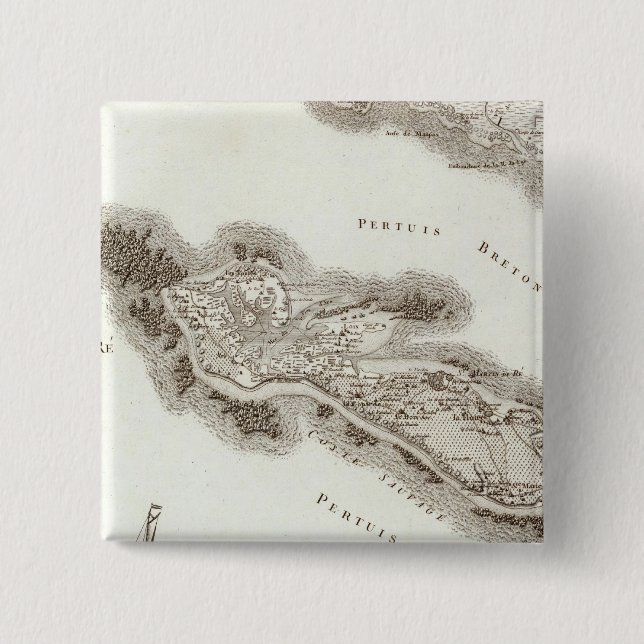 Ile de Re 15 Cm Square Badge (Front)