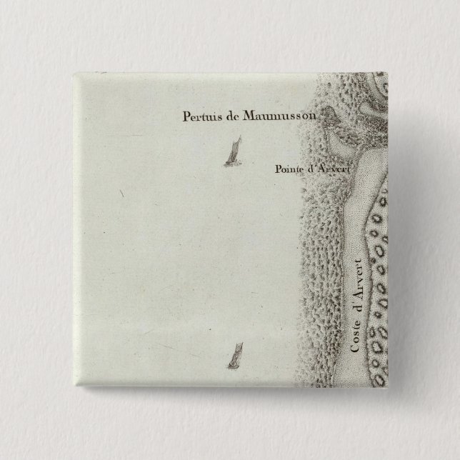 Ile d'Oleron 15 Cm Square Badge (Front)
