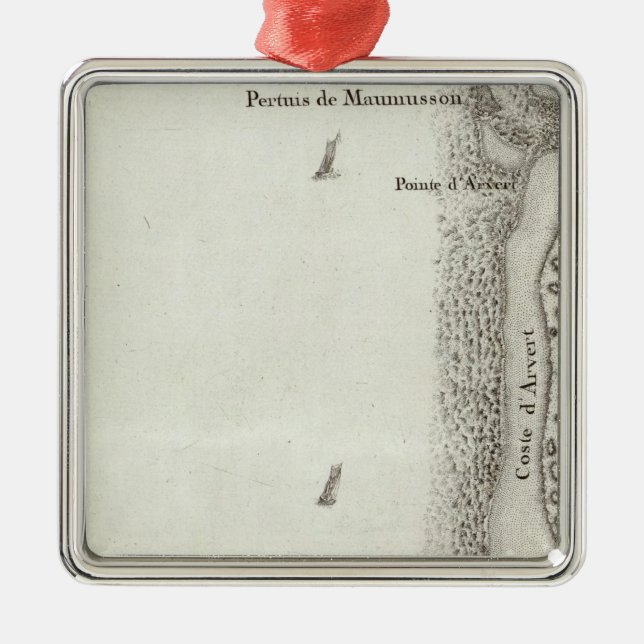 Ile d'Oleron Metal Ornament (Front)