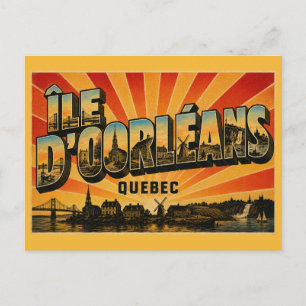 Île d'Orléans Quebec Garden of Quebec Postcard