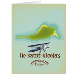 île Saint-Nicolas Fouesnant France map