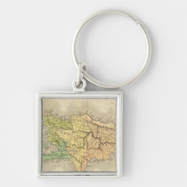 Ile St. Domingue or Haiti Key Ring (Front)