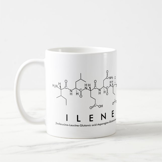 Ilene peptide name mug (Left)